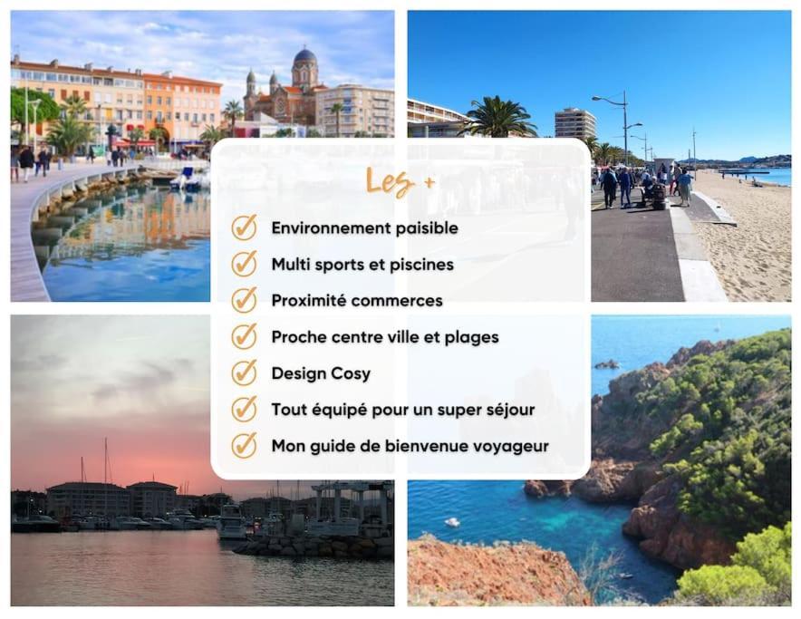 Ideal Saint Raphael Piscine Clim Parking Apartamento Exterior foto